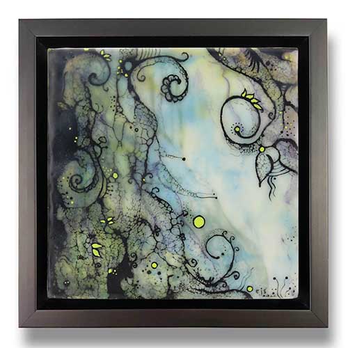 Emergent 2 Painting, Encaustic and mixed media on board